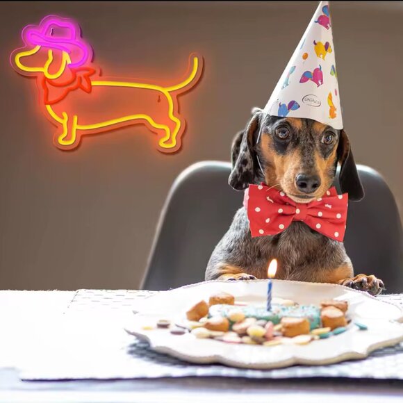 WEENIE DOG NEON LED SIGN - Picture 4 of 5